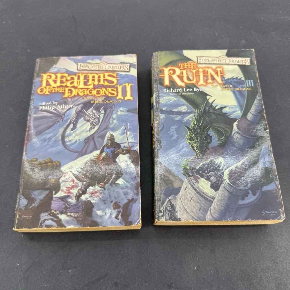 Forgotten Realms Year of Rogue Dragons Book Lot II III Paperback Wizards